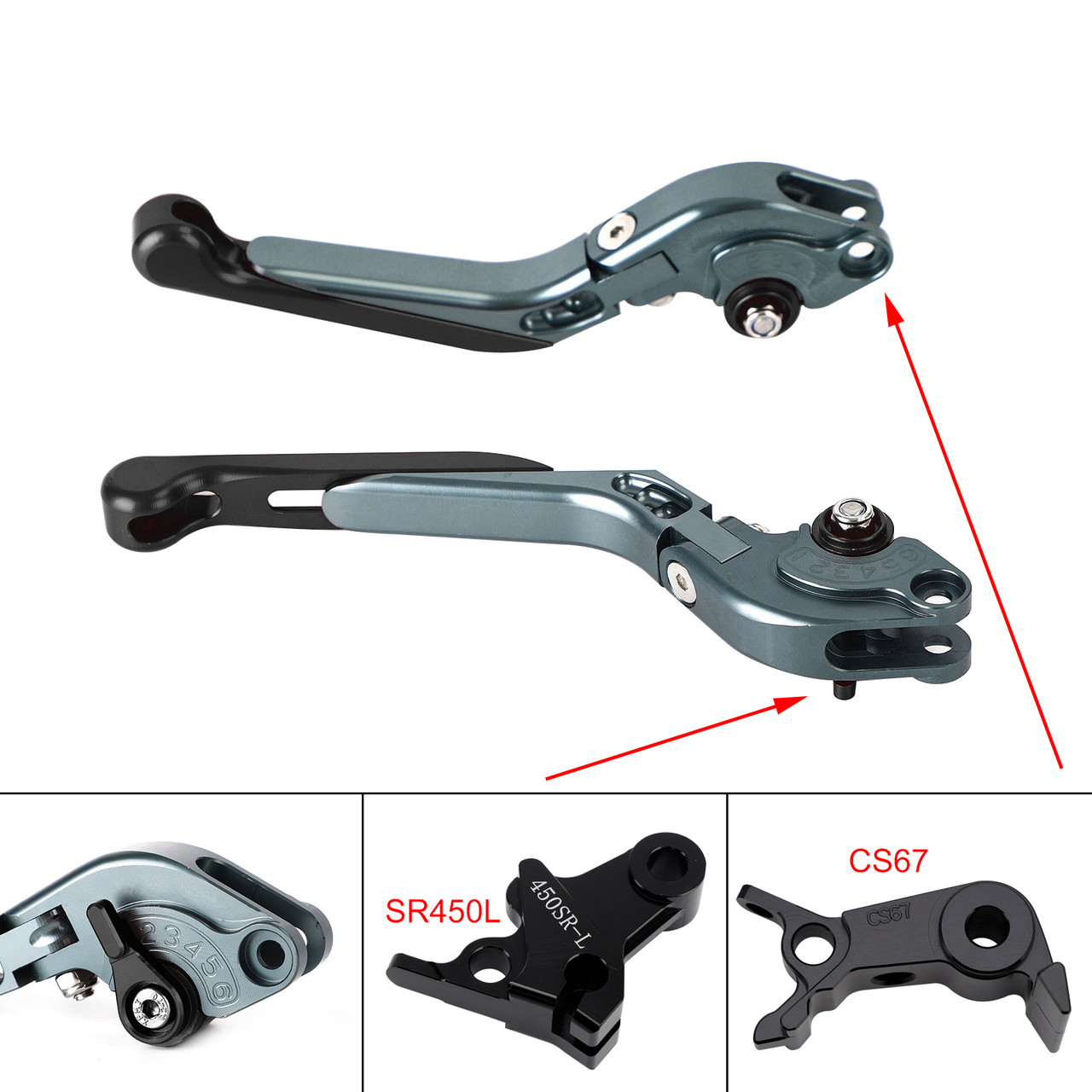 2024-2026 VOGE DS900X 900DSX Adjustable Folding Extendable Brake & Clutch Levers Black Generic