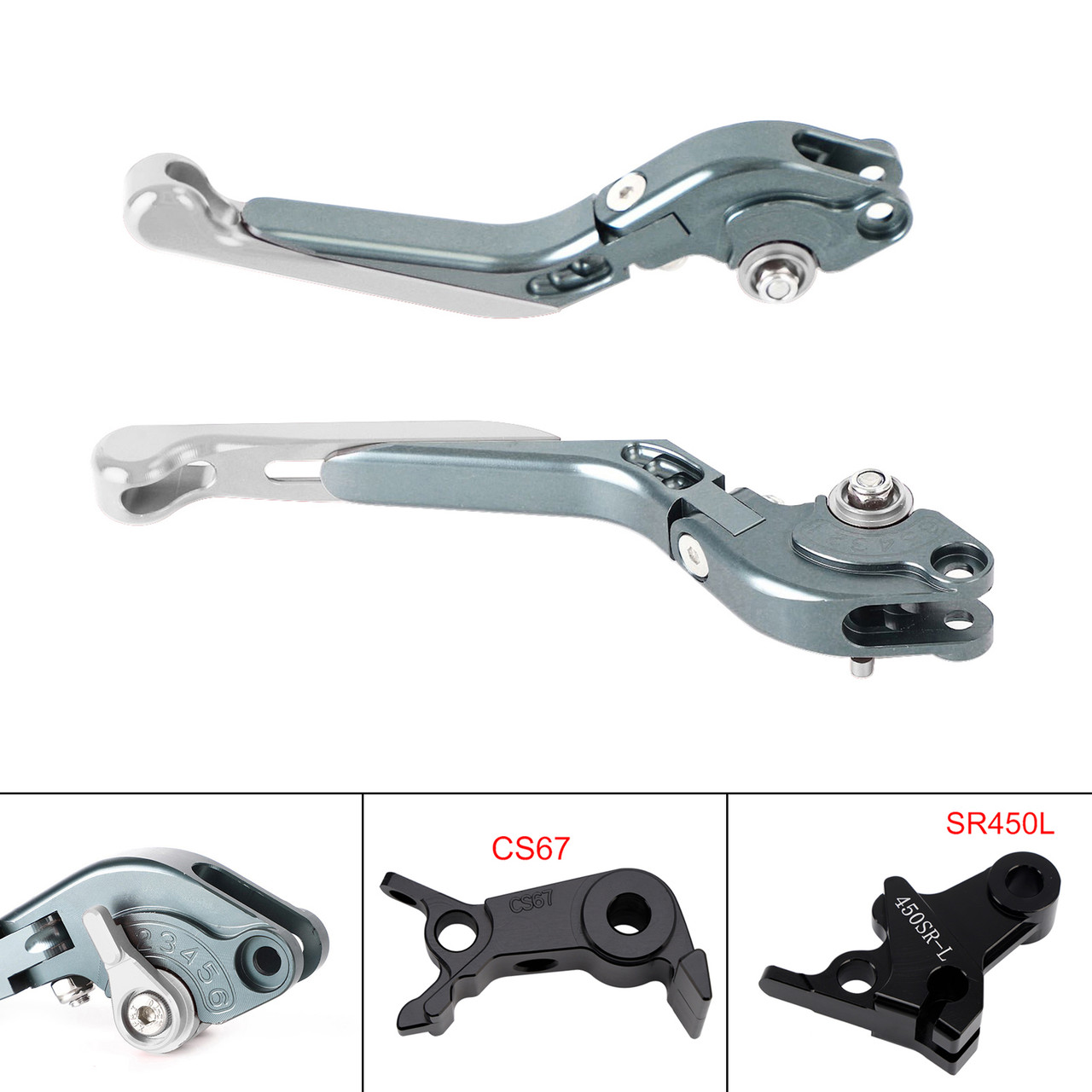 2024-2026 VOGE DS900X 900DSX Adjustable Folding Extendable Brake & Clutch Levers Silver Generic