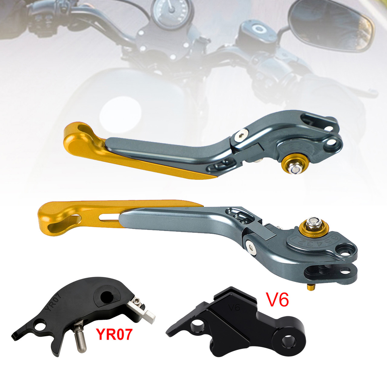 2024-2025 YAMAHA XSR900 XSR900GP Adjustable Folding Extendable Levers Gold Generic