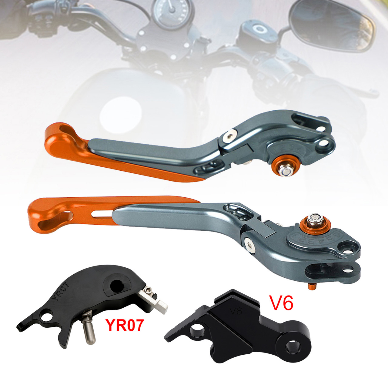 2024-2025 YAMAHA MT-09 MT-09SP Adjustable Folding Extendable Levers Orange Generic