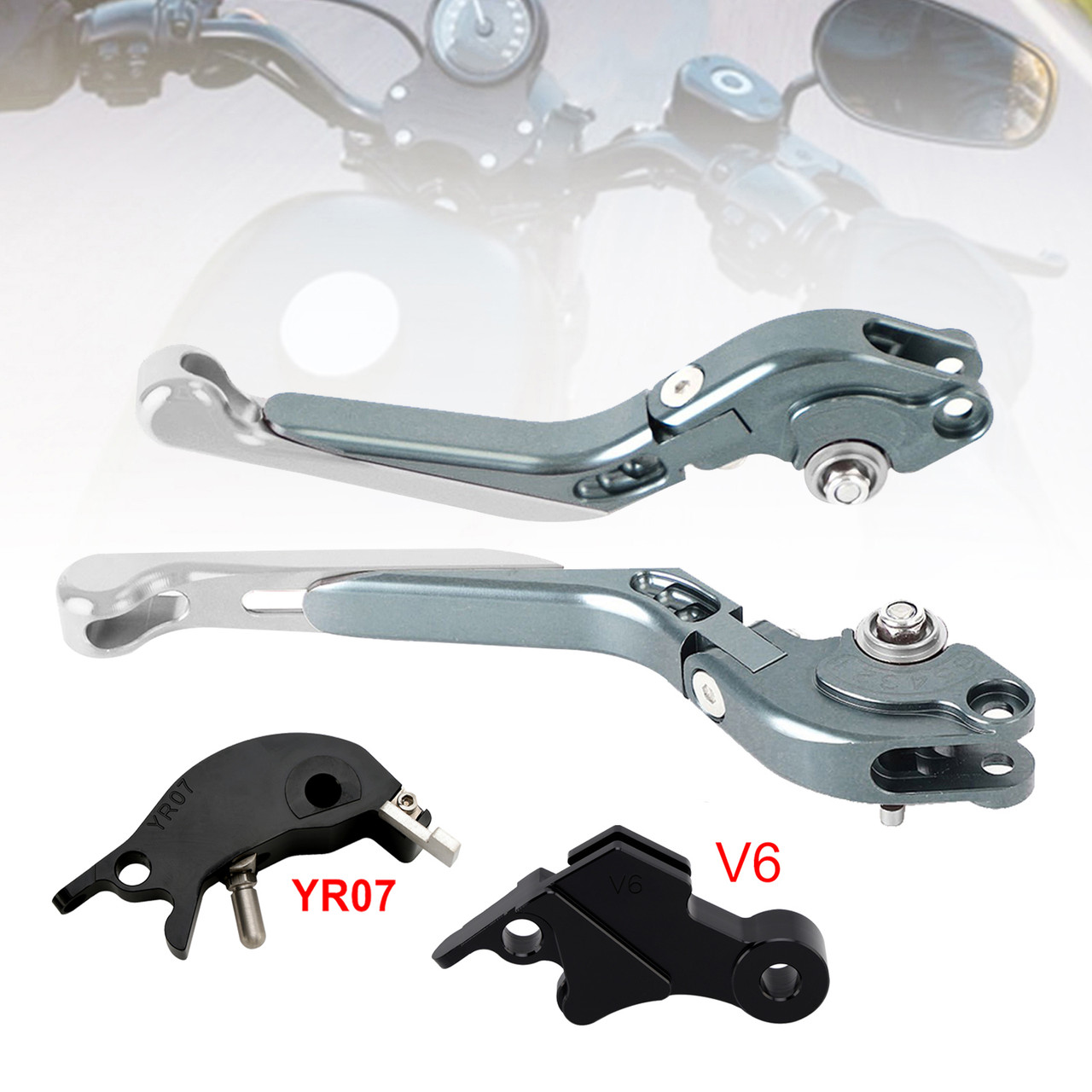 2024-2025 YAMAHA XSR900 XSR900GP Adjustable Folding Extendable Levers Silver Generic