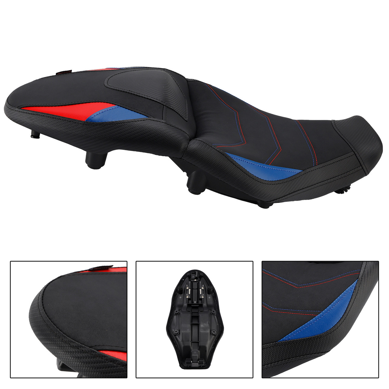 2024-2025 BMW M1000XR Rider Passenger Seat Front Rear Cushion -20mm Blue Generic