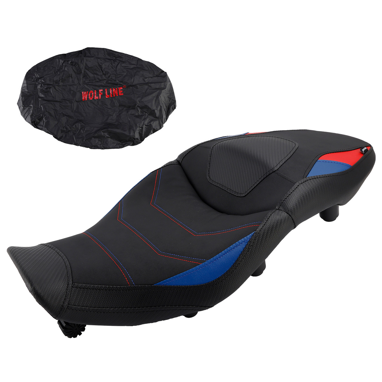 2020-2024 BMW S1000XR Rider Passenger Seat Front Rear Cushion -20mm Blue Generic