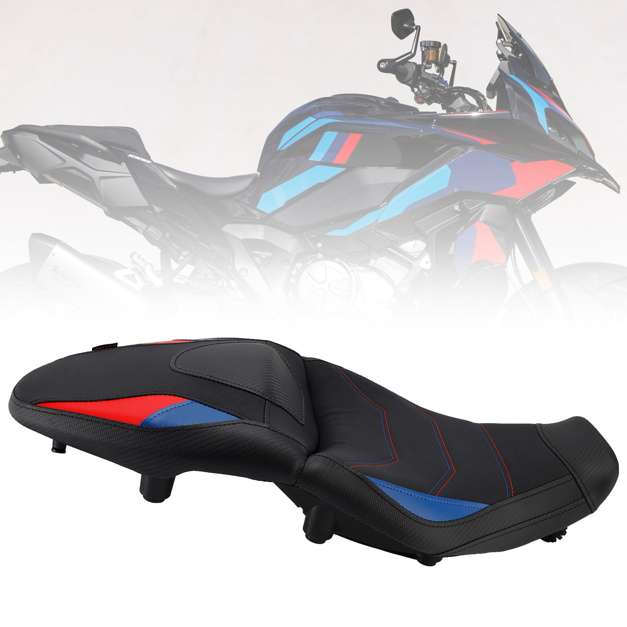 2020-2024 BMW S1000XR Rider Passenger Seat Front Rear Cushion -20mm Blue Generic