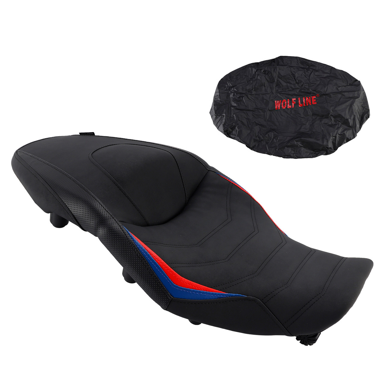 2024-2025 BMW M1000XR Rider Passenger Seat Front Rear Cushion -20mm Red Generic