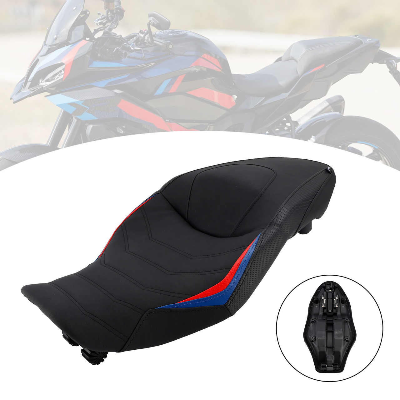 2024-2025 BMW M1000XR Rider Passenger Seat Front Rear Cushion -20mm Red Generic