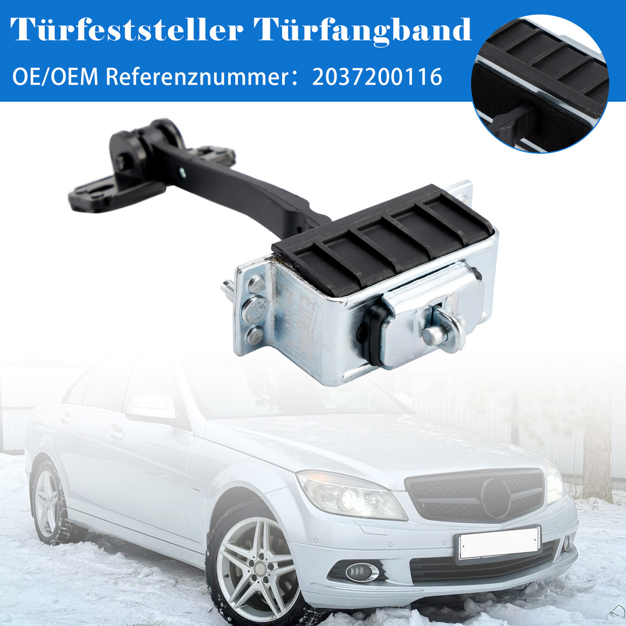 2001-2007 Mercedes-Benz C230 C240 C280 C320 C350 C55 Front Left or Right Door Check 2037200116 Generic