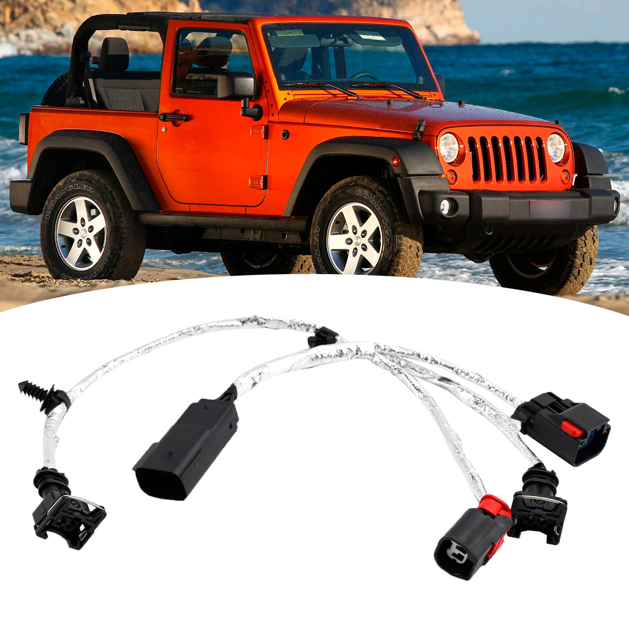 2012-2016 Jeep Wrangler Knock Oil Pressure &Temperature Sensor Wiring 68085202AD Generic
