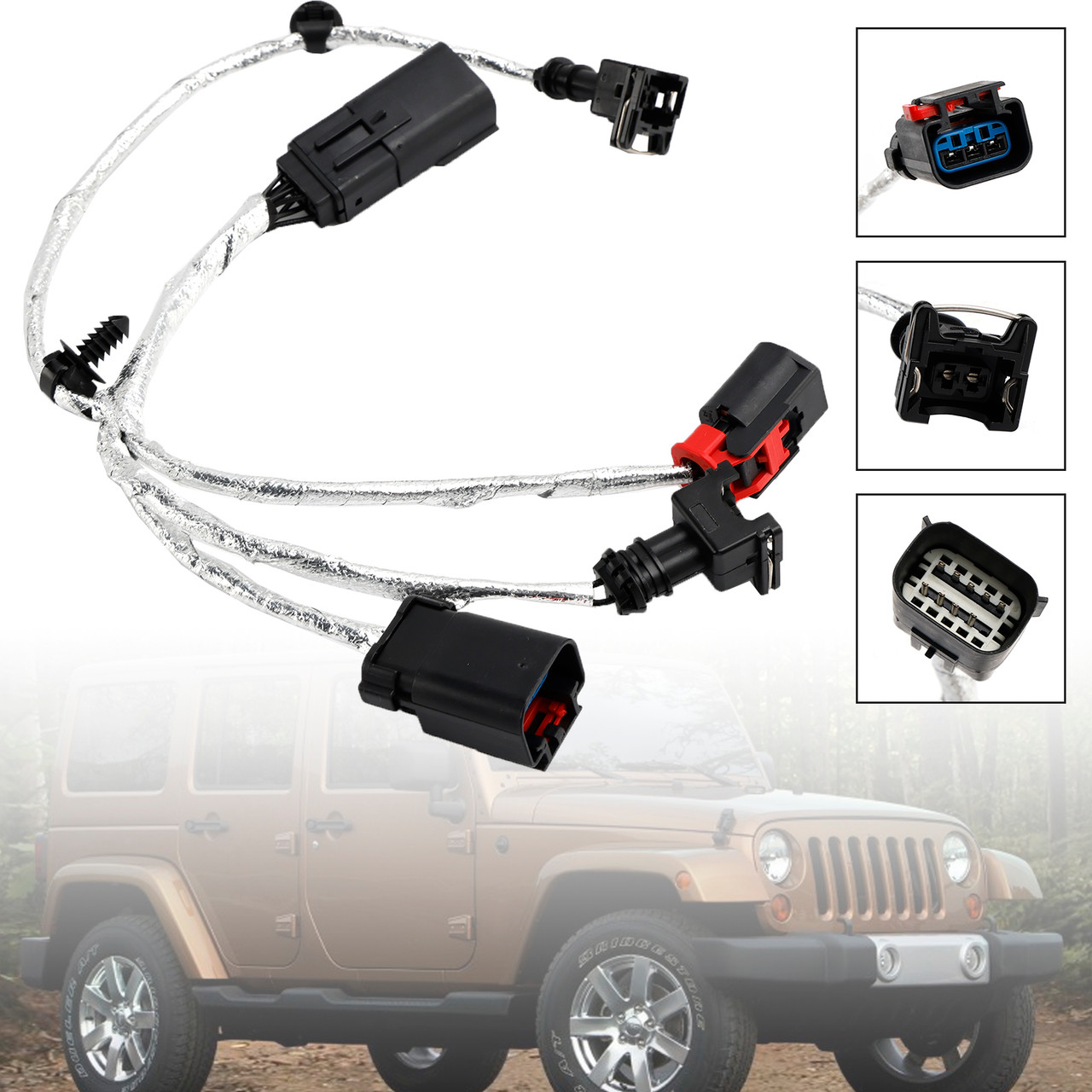 2012-2016 Jeep Wrangler Knock Oil Pressure &Temperature Sensor Wiring 68085202AD Generic