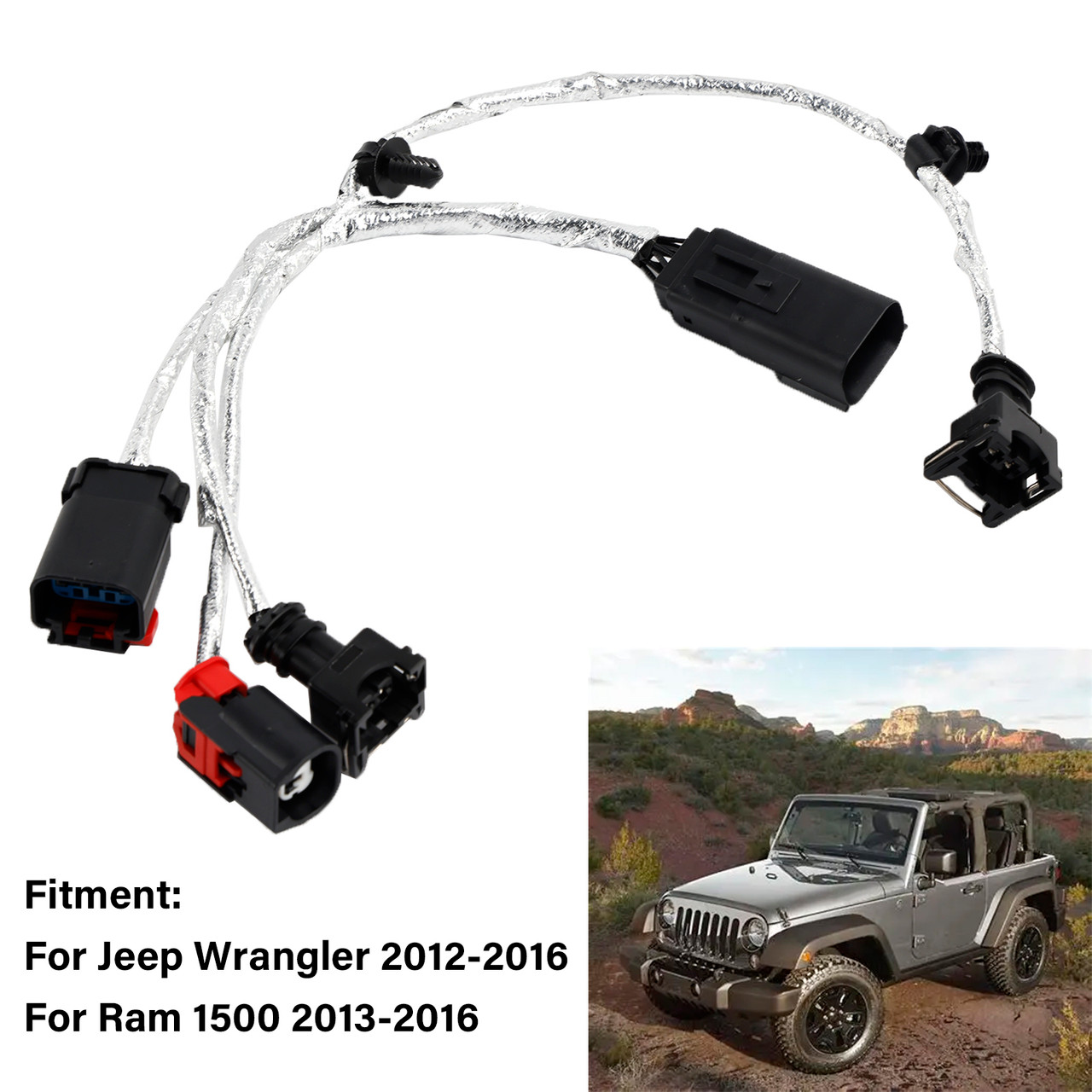 2013-2016 Ram 1500 Knock Oil Pressure &Temperature Sensor Wiring 68085202AD Generic