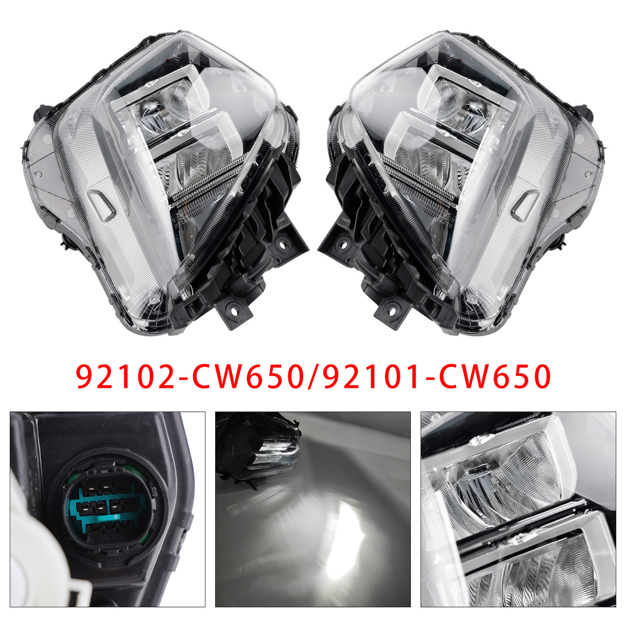 2025-2026 Hyundai Tucson Front Left+Right Headlight Assembly 92102-CW650 92101-CW650 Generic