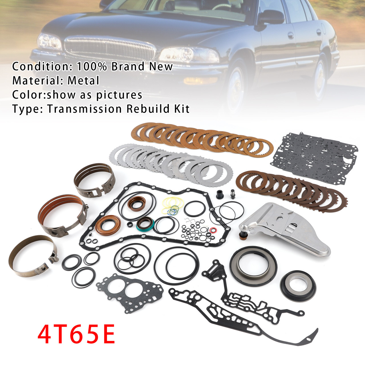 1997+ Chevrolet Buick Transmission Master Rebuild Kit W/ Filter Bands Complete 4T65E Generic