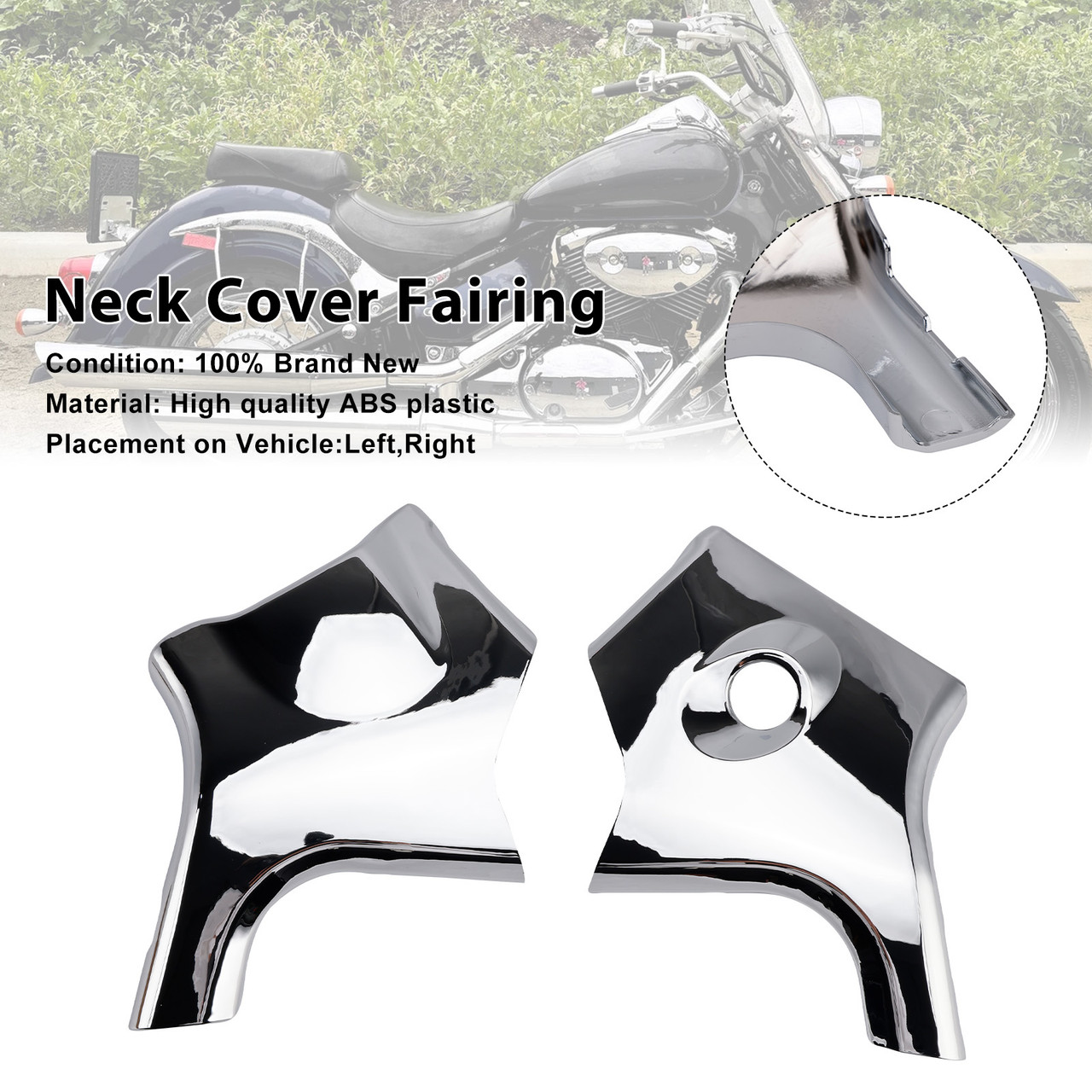 2005-2024 Suzuki C50 & C50T Boulevard Neck Cover Fairing Chrome Generic
