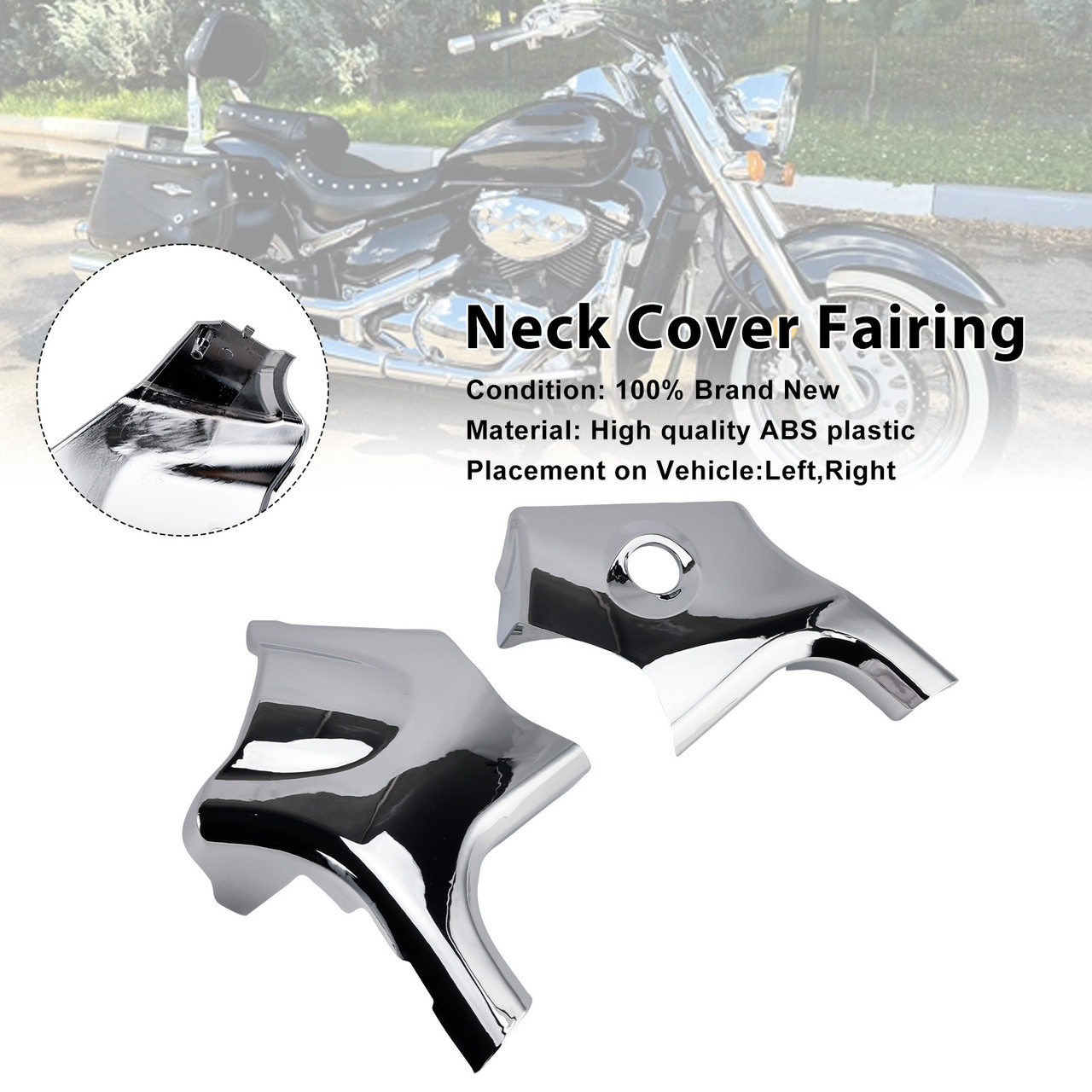 2005-2024 Suzuki C50 & C50T Boulevard Neck Cover Fairing Chrome Generic