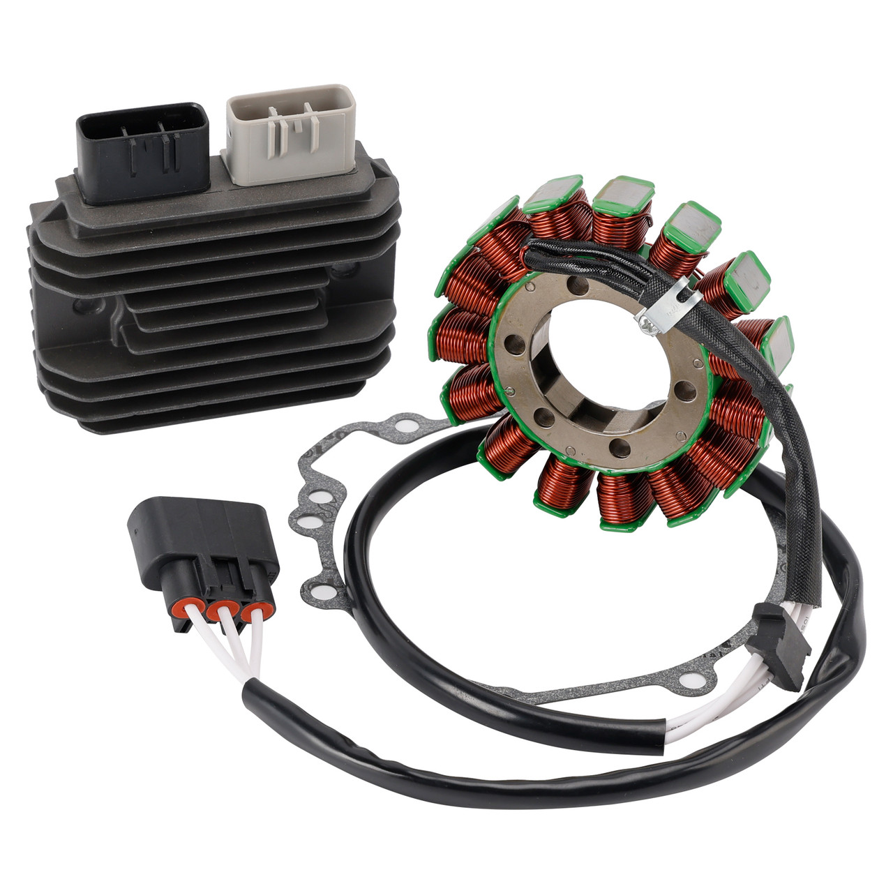 2009-2017 Kawasaki ZX600 Ninja ZX6R ZX-6R Generator Stator Regulator And Gasket Kit Generic