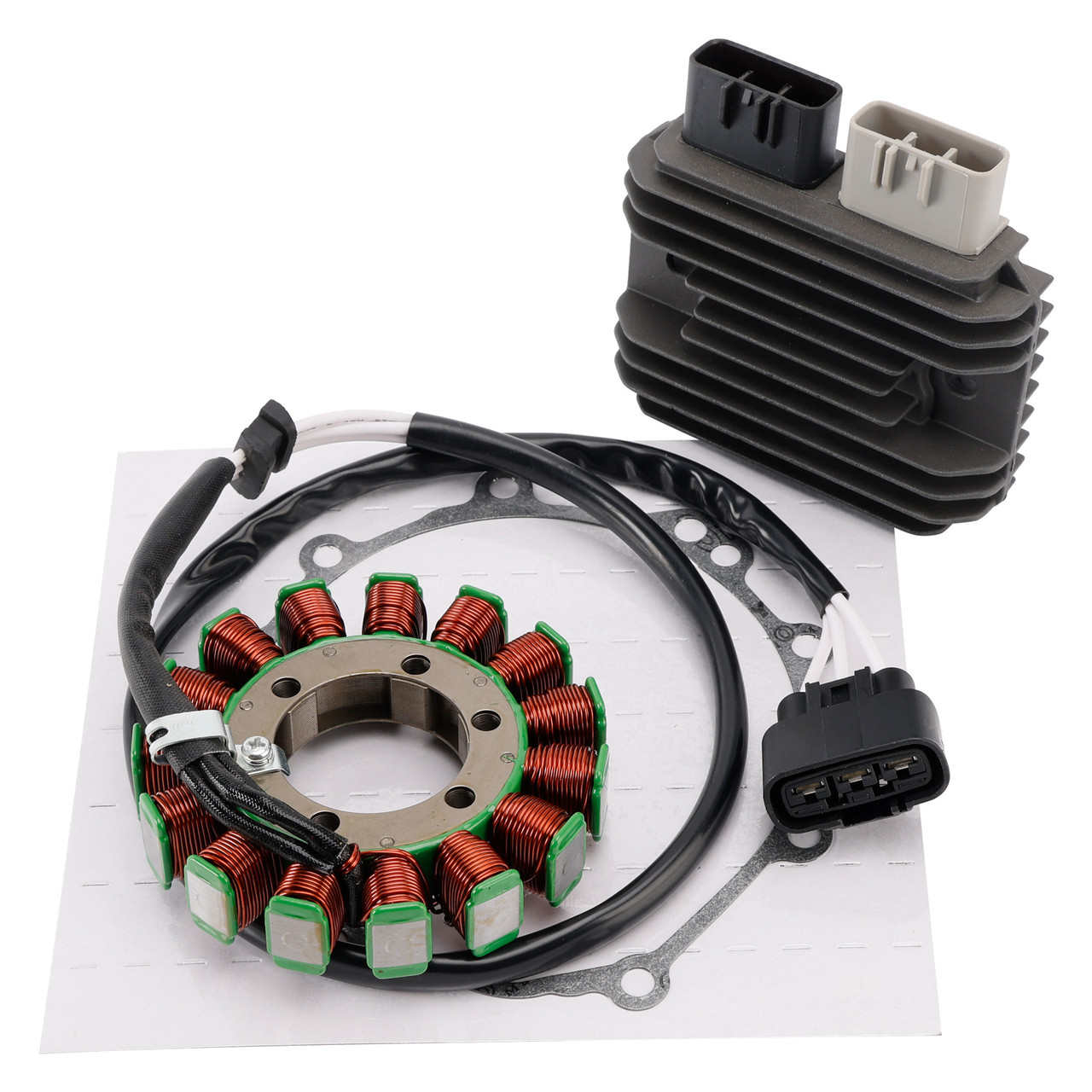 2009-2017 Kawasaki ZX600 Ninja ZX6R ZX-6R Generator Stator Regulator And Gasket Kit Generic