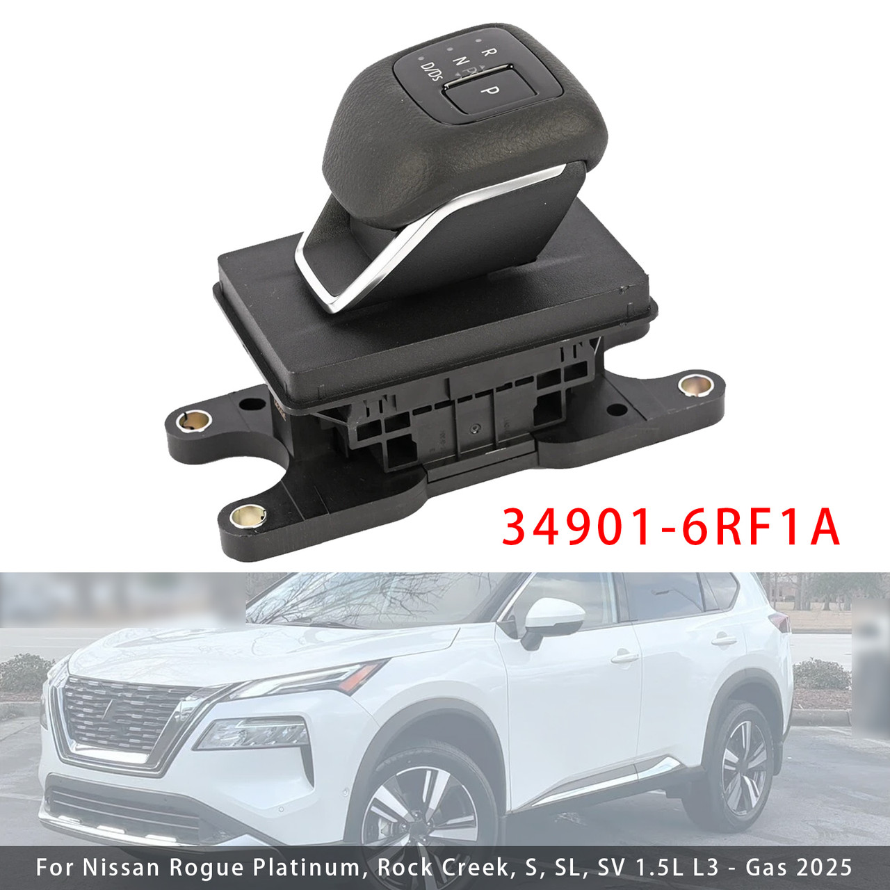 2021-2025 Nissan Rogue Platinum Transmission Floor Gear Shifter With Knob 34901-6RF1A Generic