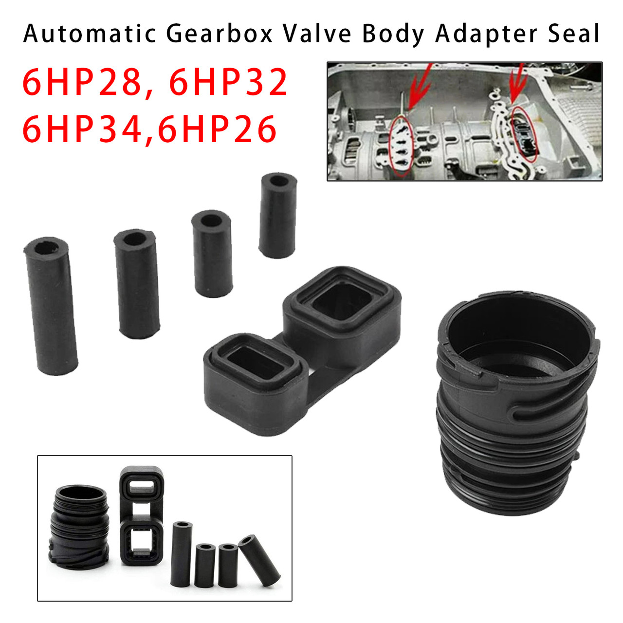 BMW 1 3 5 7 series 6PCS Automatic Gearbox Valve Body Adapter Seal 24347588725 Generic