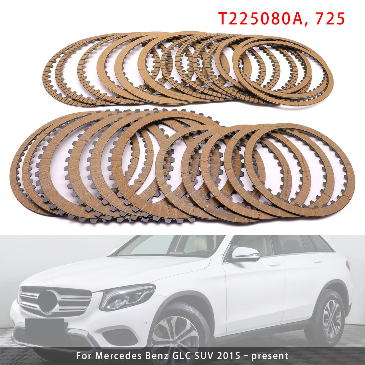 2015– present Mercedes Benz GLC SUV 24PCS 725 Transmission Clutch Plate Friction Kit Generic
