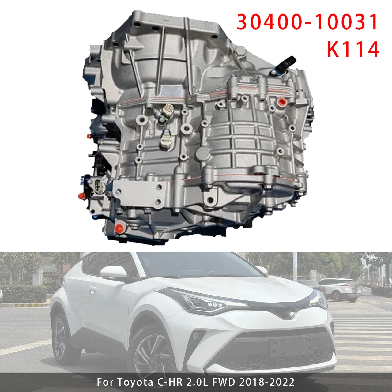 2018-2022 Toyota C-HR 2.0L FWD K114 Automatic Transmission Assembly 30400-1003 Generic