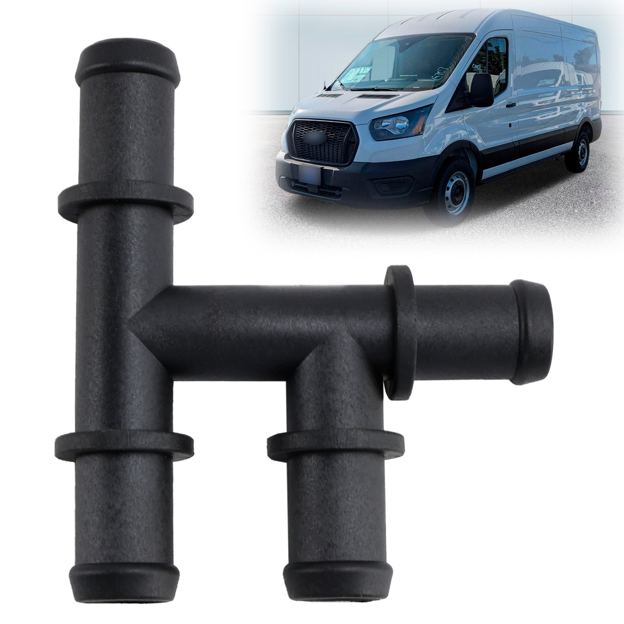 2020-2025 Ford Transit 150 250 350 Heater Core Coolant Connector Hose 4 Way Tube LK4Z-18B402-E Generic