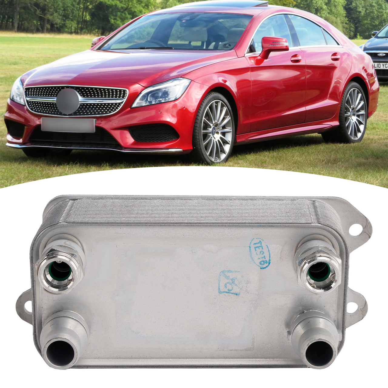 2013-2018 Mercedes Benz C CLS GLC GLK SLK SLC V Engine Oil Cooler 0995002300 Generic