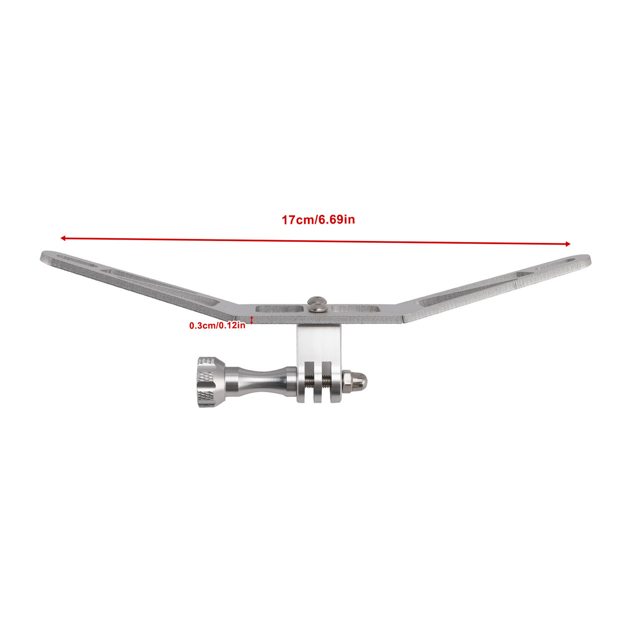 2020-2025 BMW F900XR Bracket GoPro Camera Windscreen Recorder Silver Generic