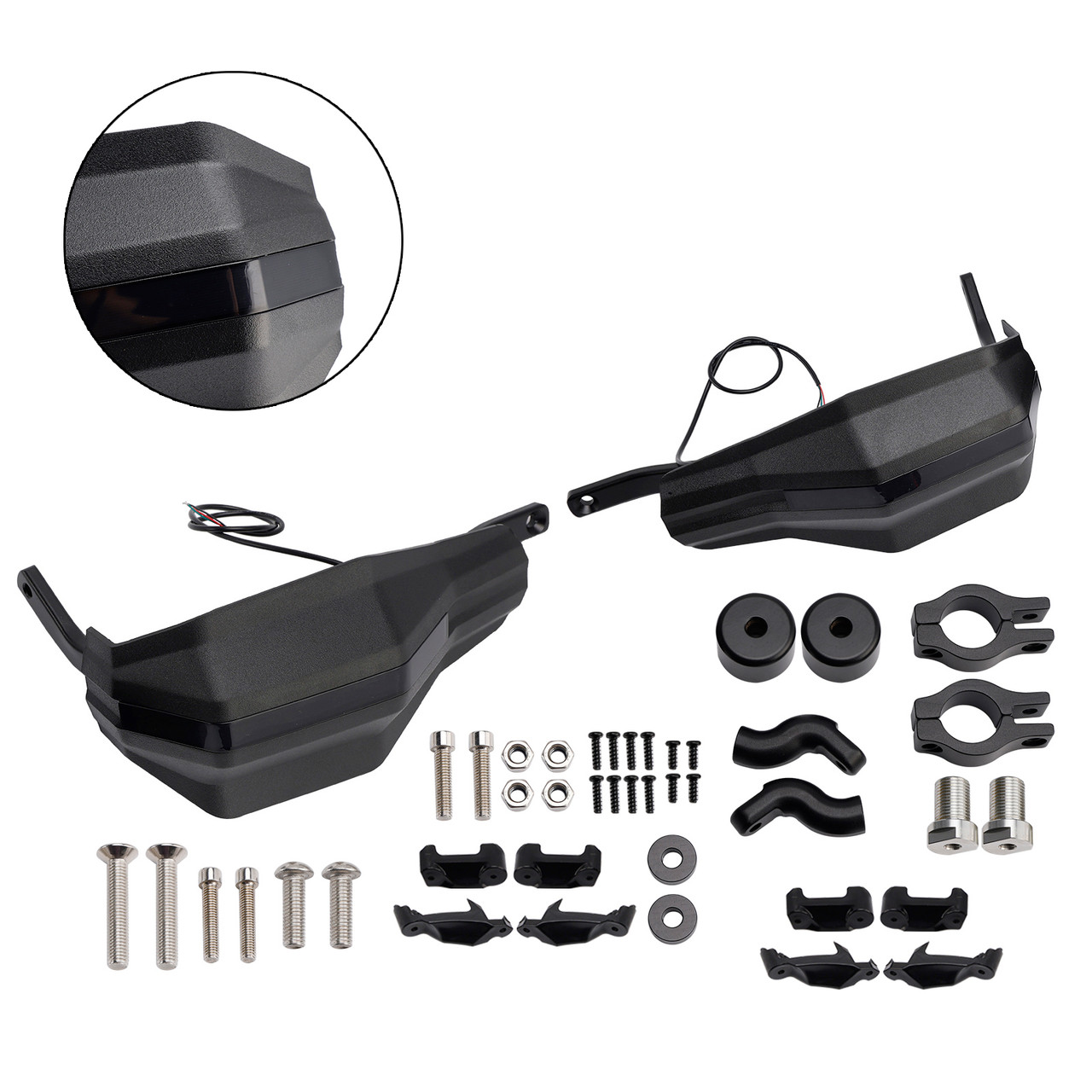 2019-2024 Yamaha Tenere 700 Motorcycle Protector Hand Guards Black Generic