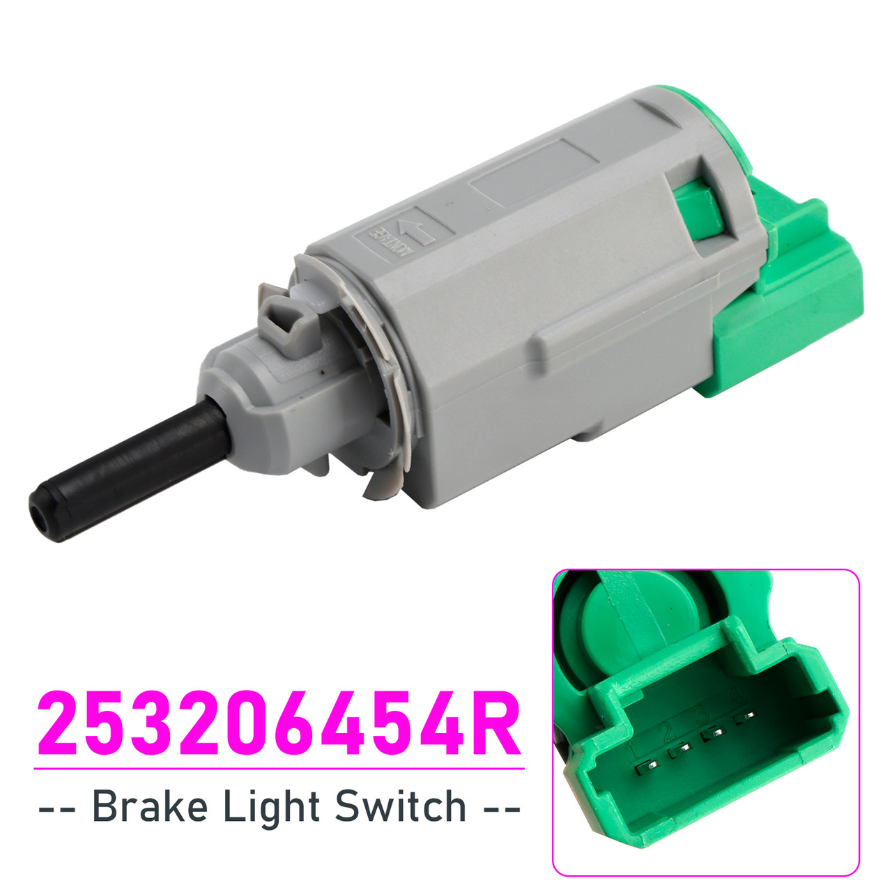 Smart Fortwo Brake Light Switch 253206454R A4535453300000 Generic