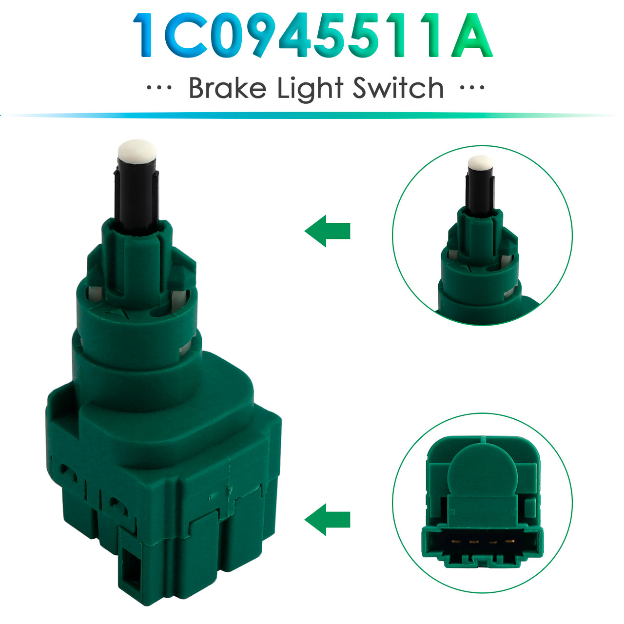 1997-2011 Skoda OCTAVIA Brake Light Switch 1J0945511A Generic