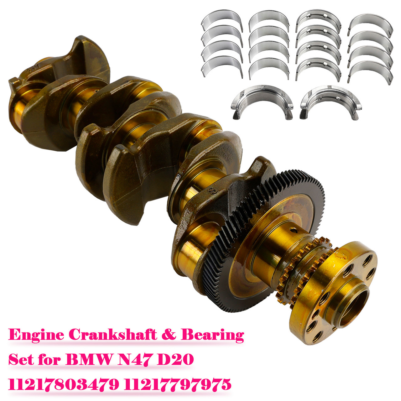 2019- BMW 2 Gran Coupé Engine Crankshaft & Bearing Set 11217803479 11217797975 Generic
