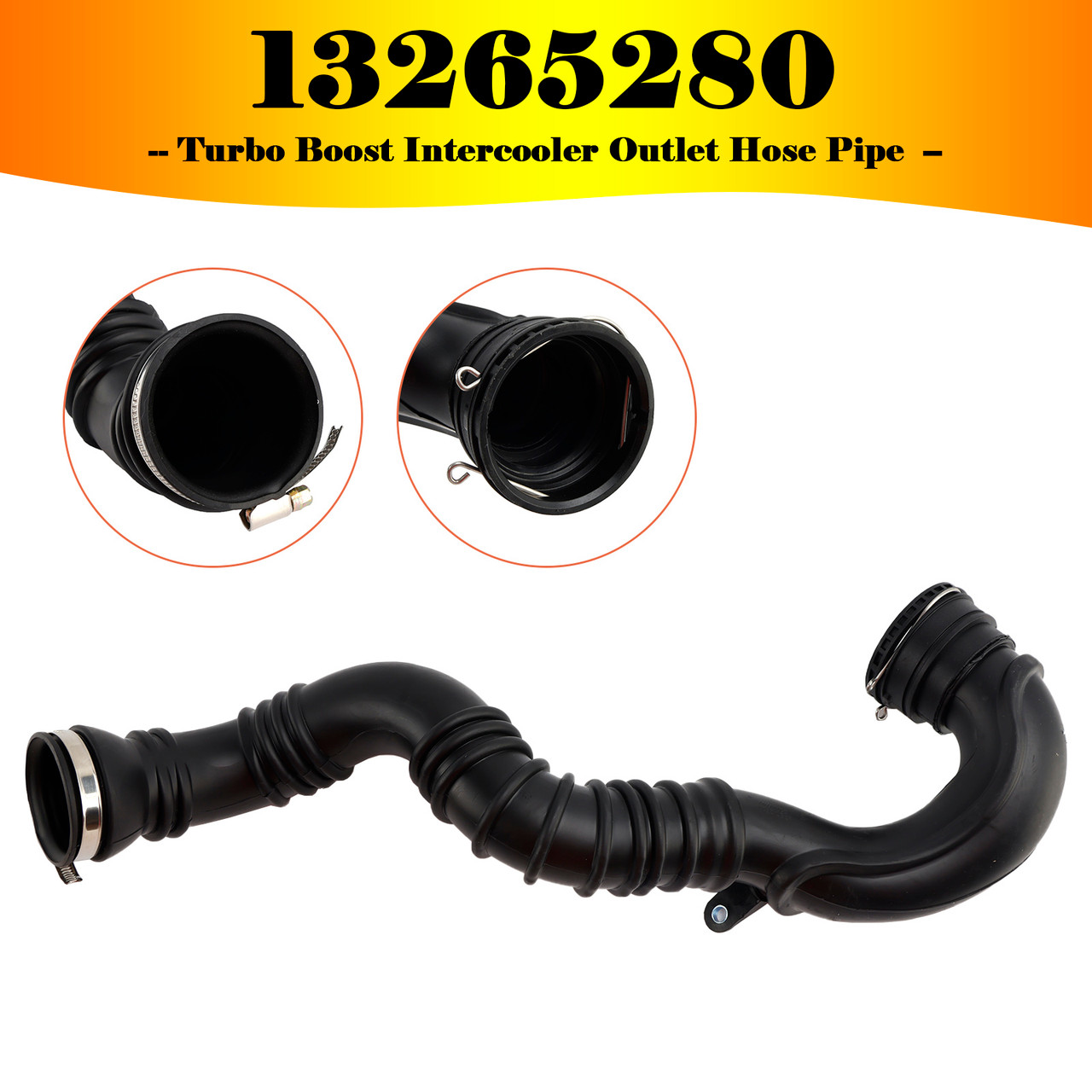 2009-2018 Vauxhall Astra Mk VI Turbo Boost Intercooler Outlet Hose Pipe 13265280 Generic