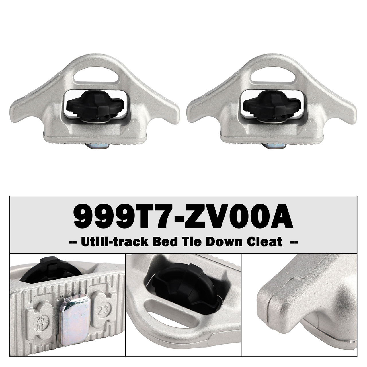 2004-2015 Nissan Titan 2 Pcs Utili-track Bed Tie Down Cleat 999T7-ZV00A Generic