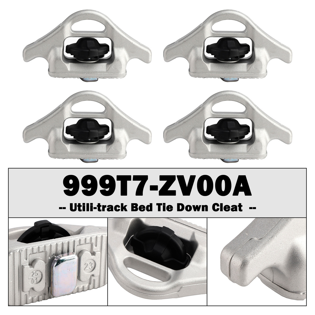 2005-2025 Nissan Frontier 4Pcs Utili-track Bed Tie Down Cleat 999T7-ZV00A Generic