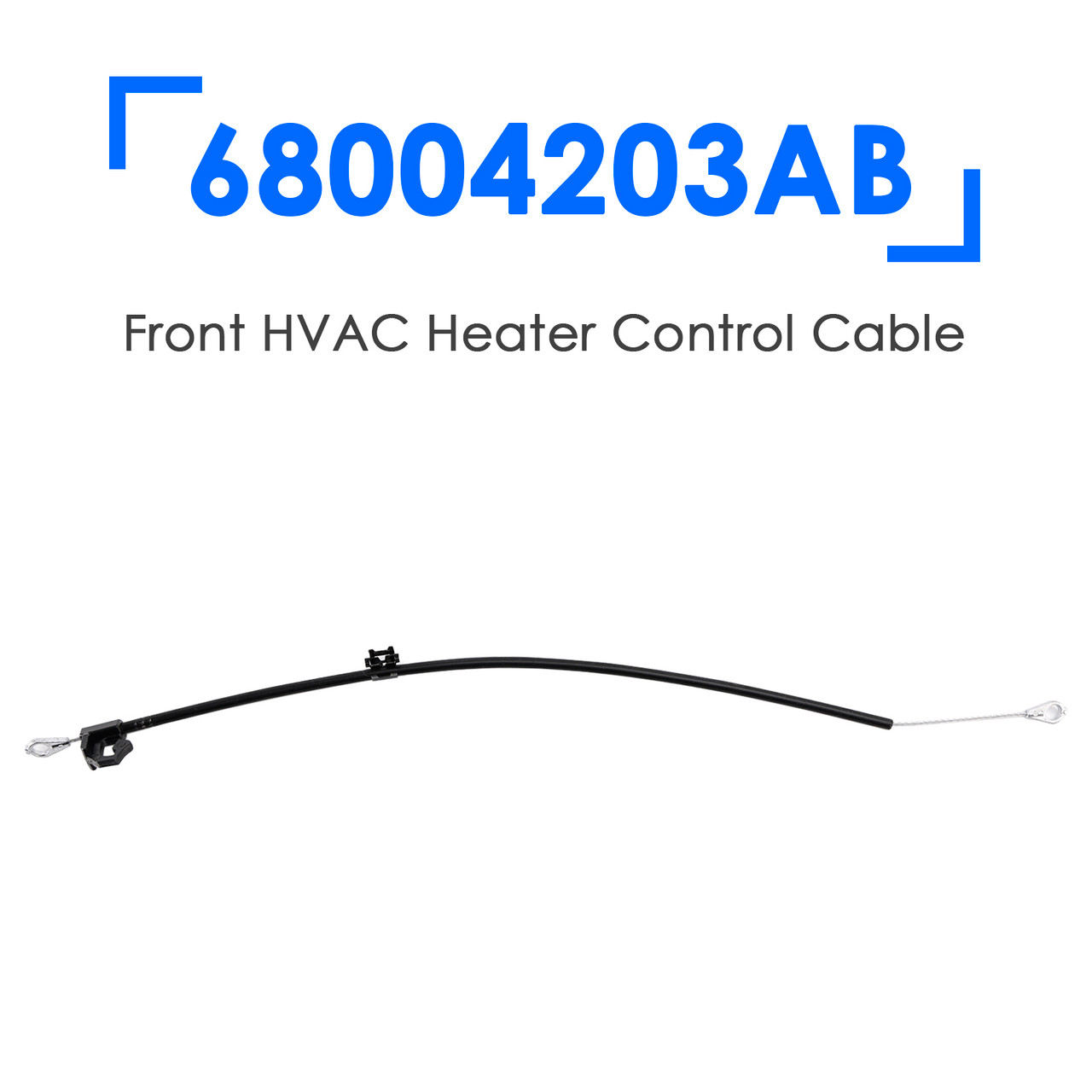 2007-2010 Jeep Wrangler Front HVAC Heater Control Cable 68004203AB Generic