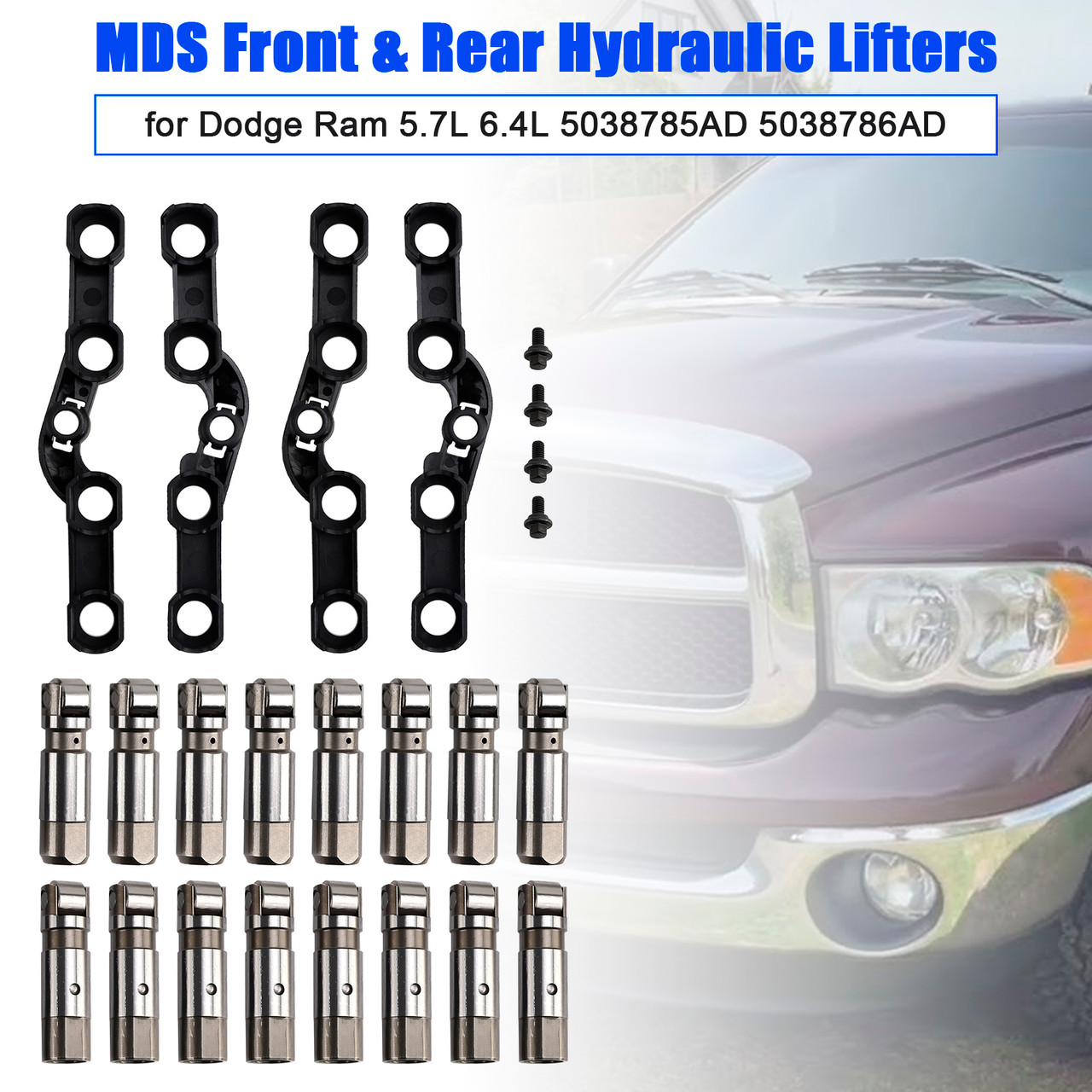 2011-2025 RAM 1500 2500 3500 4500 5500 MDS Front & Rear Hydraulic Lifters 05038785AD Generic