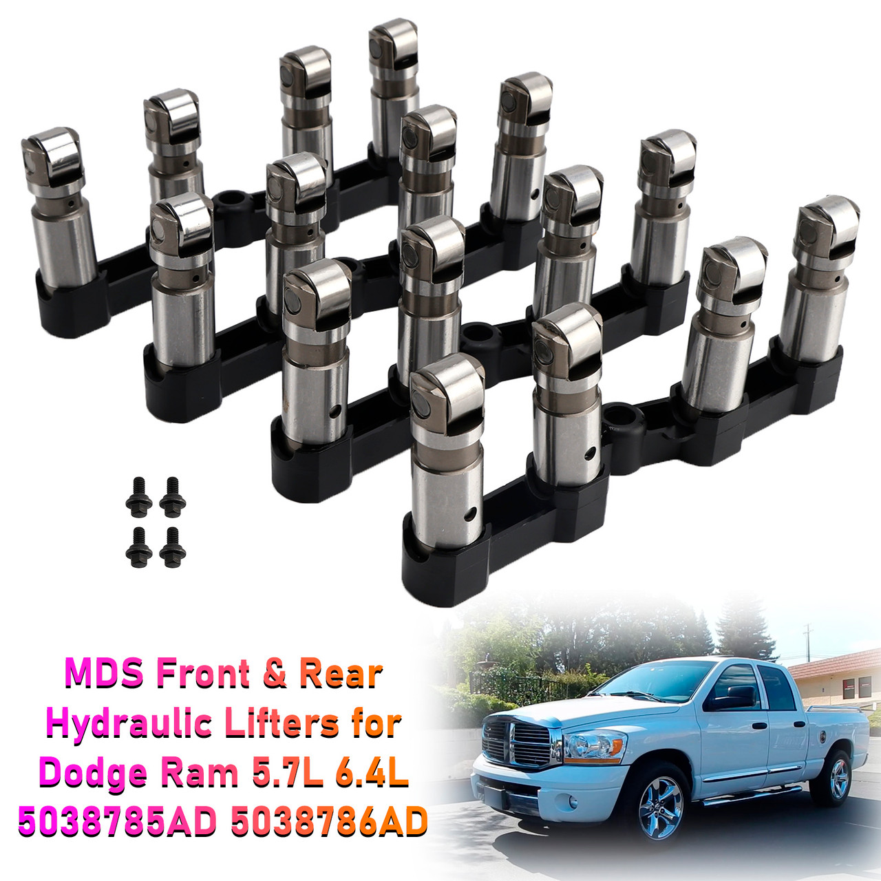 2011-2025 RAM 1500 2500 3500 4500 5500 MDS Front & Rear Hydraulic Lifters 05038785AD Generic