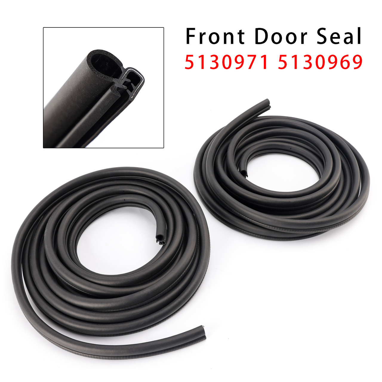 2000-2007 GMC Sierra 1500 2500 3500 2PCS Weatherstrip Door Seal 5130971 5130969 Generic