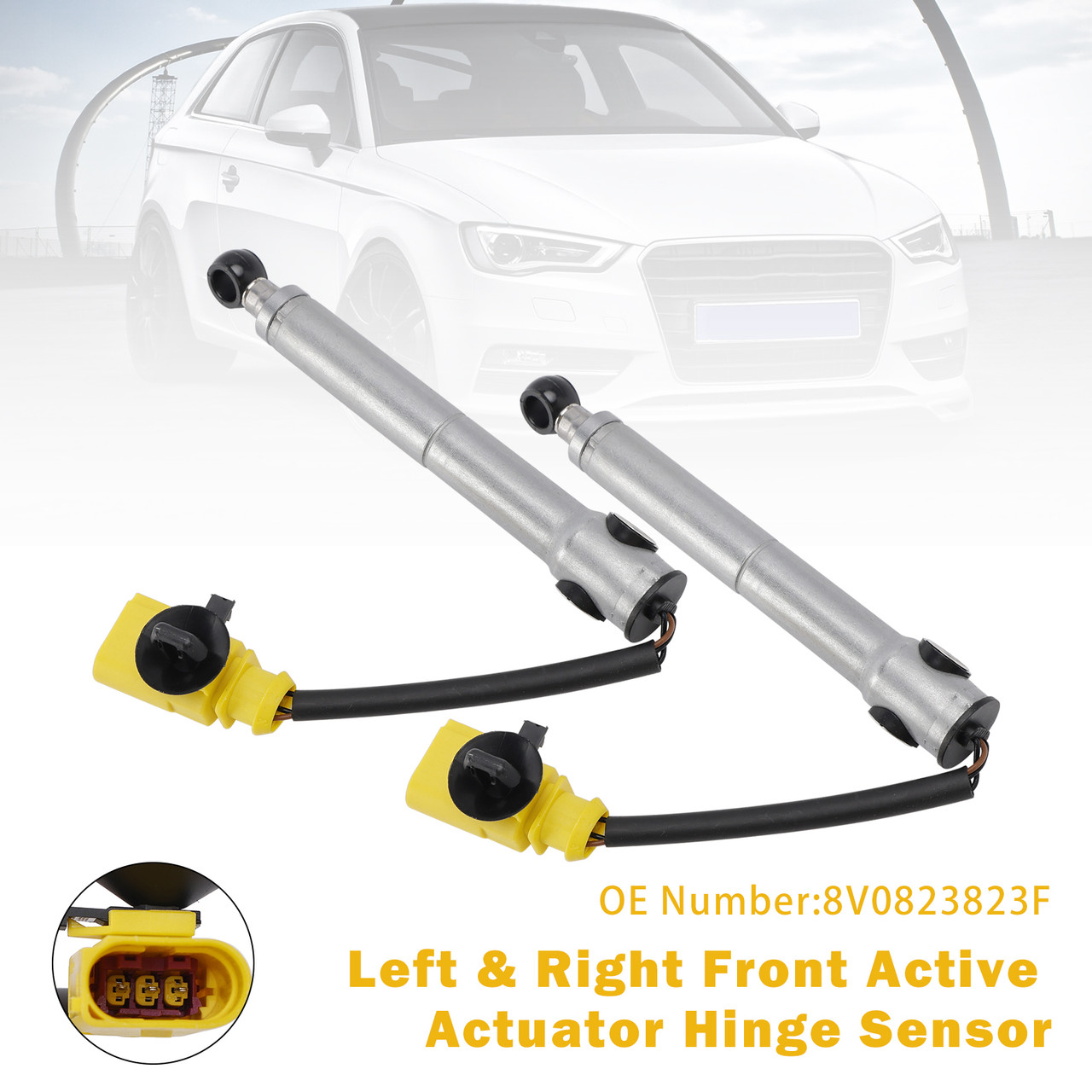 2013-2016 Audi A3 Left & Right Front Active Actuator Hinge Sensor 8V0823823F Generic