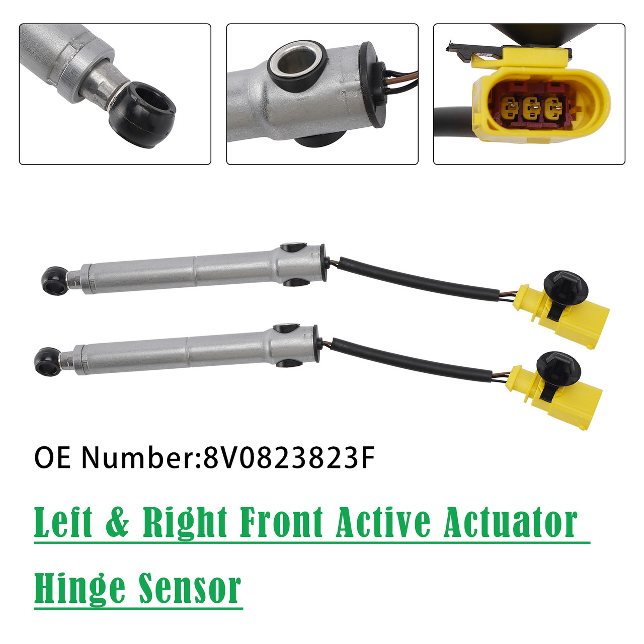 2013-2016 Audi A3 Left & Right Front Active Actuator Hinge Sensor 8V0823823F Generic