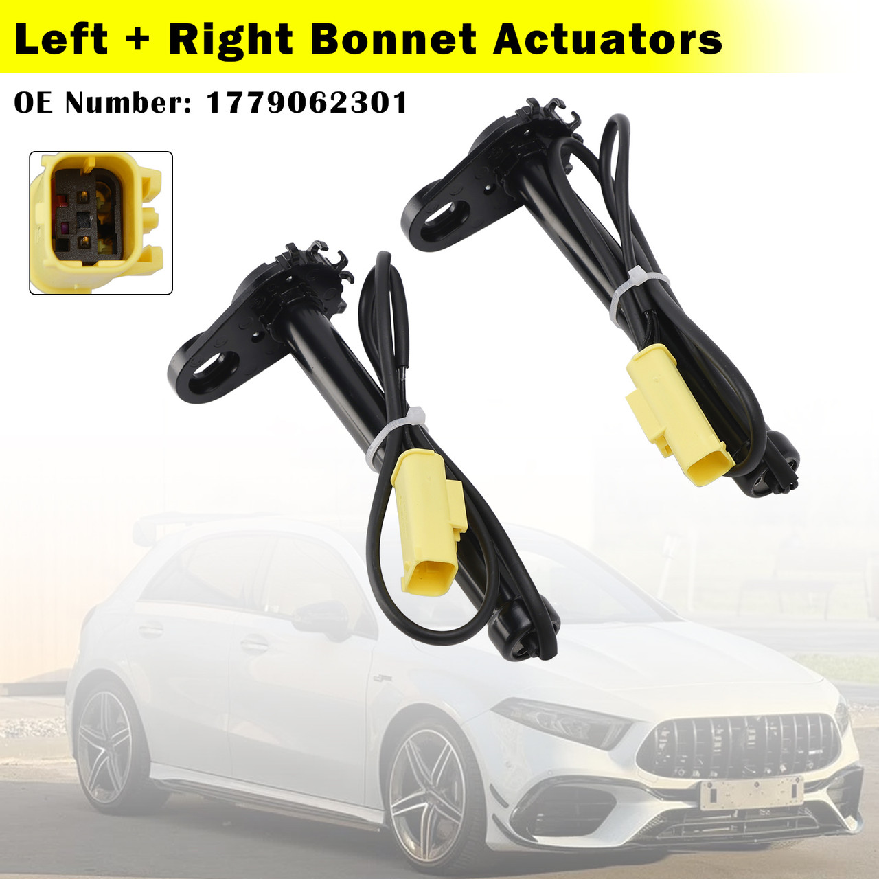 2018-2020 Mercedes-Benz A-Class Petrol Hatch AWD Left Right Bonnet Actuators 1779062301 Generic