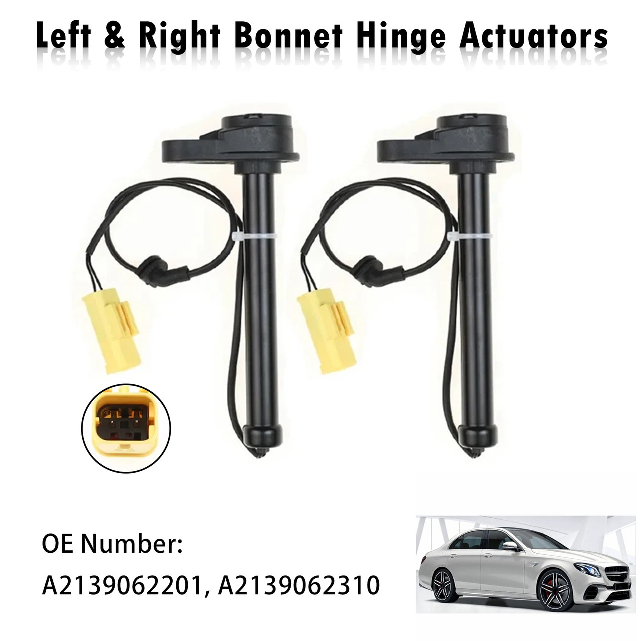 2016-2023 Mercedes-Benz E-Class W213 S213 C213 Left & Right Bonnet Hinge Actuators 2139062201 Generic