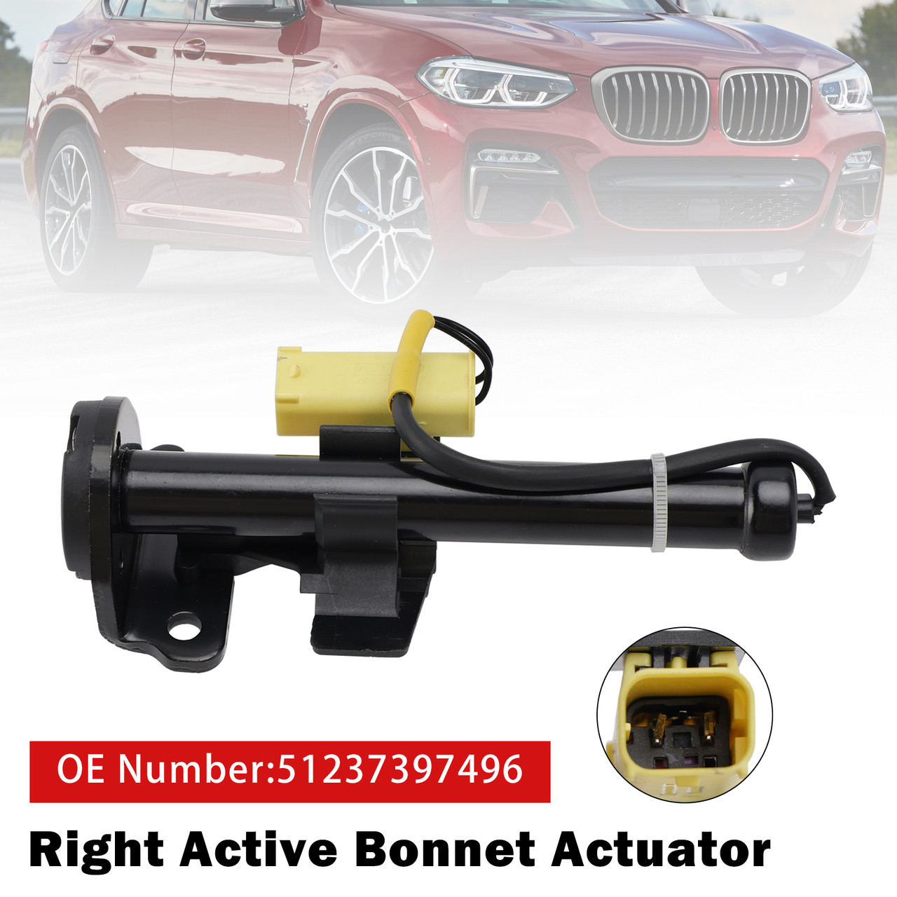 2017-2020 BMW X3 X4 Right Active Bonnet Actuator 51237397496 Generic