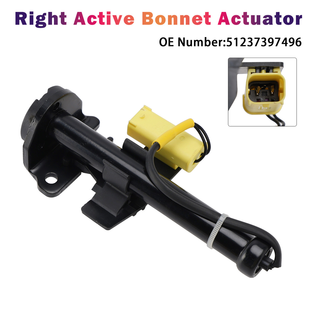 2017-2020 BMW X3 X4 Right Active Bonnet Actuator 51237397496 Generic