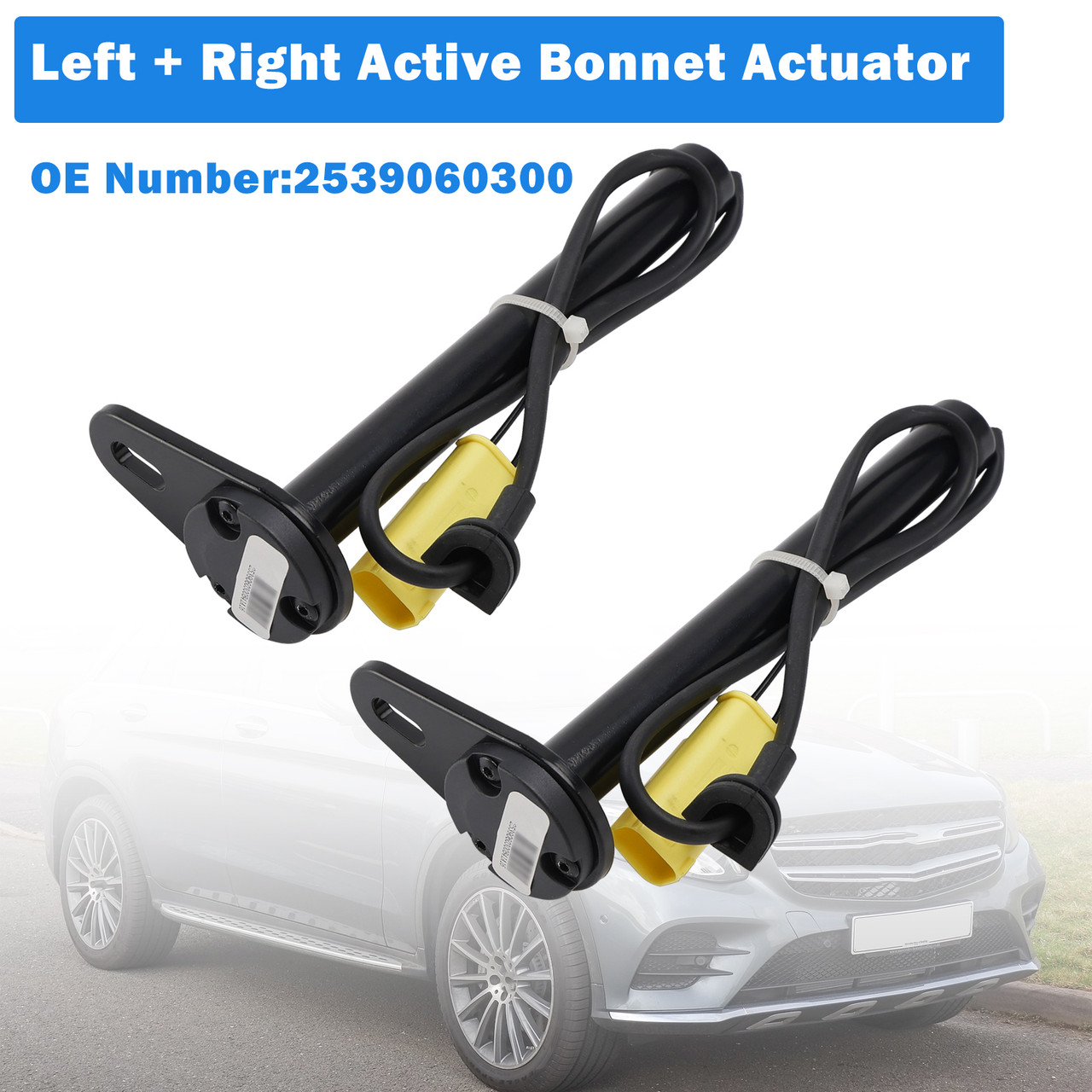 2016-2022 Mercedes-Benz GLC X253 W253 C253 2X Active Bonnet Actuator 2539060300 Generic