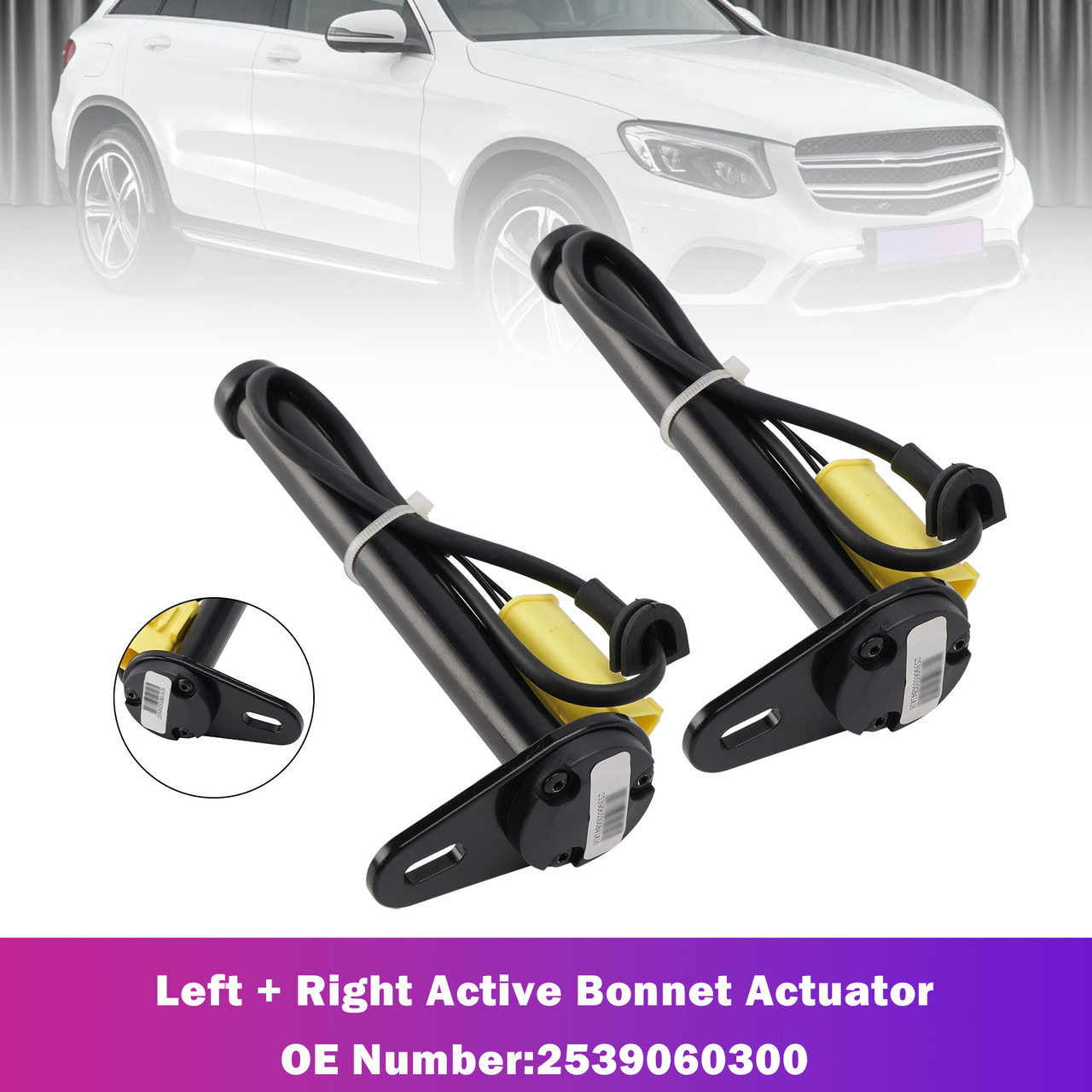 2016-2022 Mercedes-Benz GLC X253 W253 C253 2X Active Bonnet Actuator 2539060300 Generic
