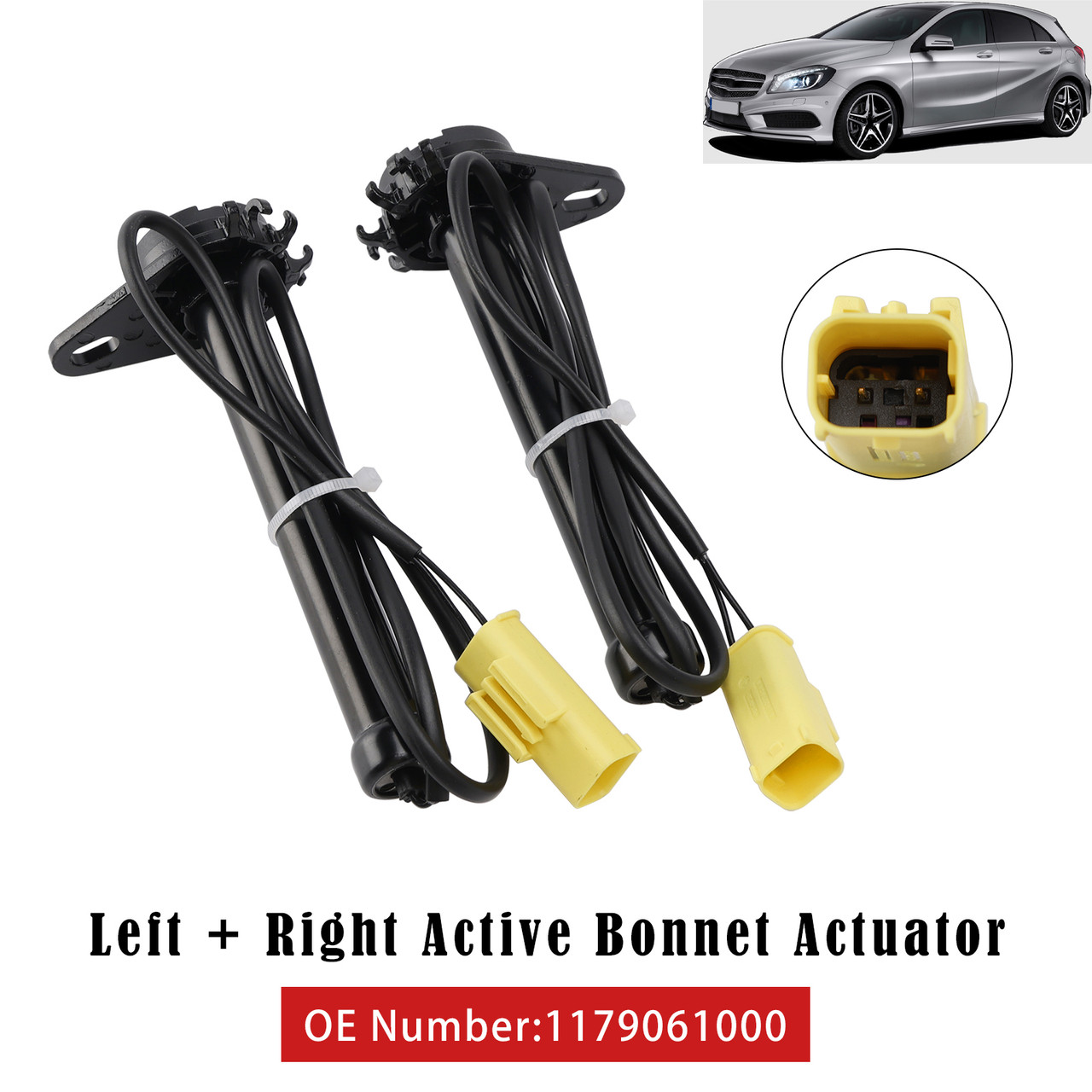 2013-2018 Mercedes A Class W176 Left+Right Side Active Bonnet Actuator 1179061000 Generic