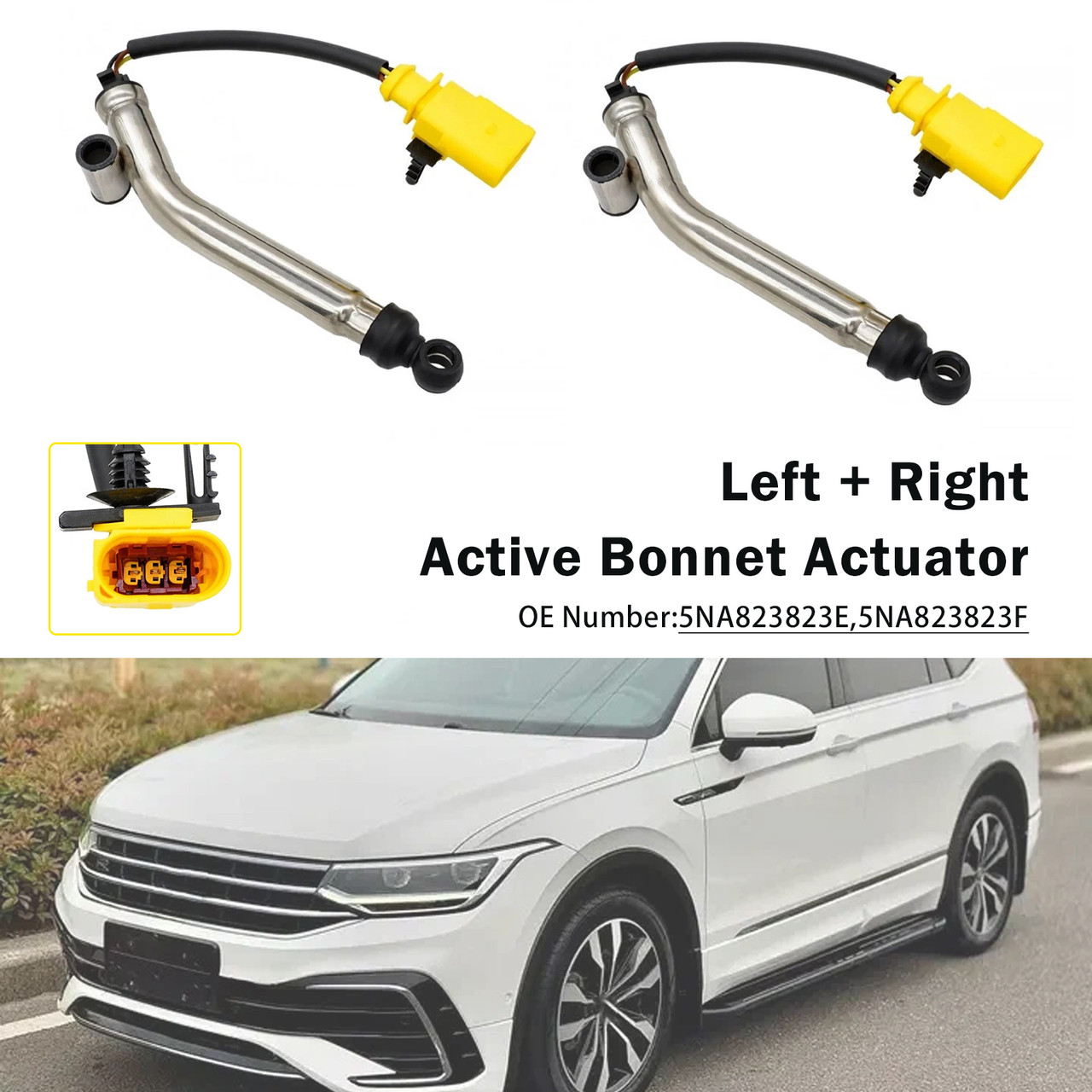 2016-2022 VW Tiguan 2X Active Bonnet Actuator 5NA823823E 5NA823823F Generic