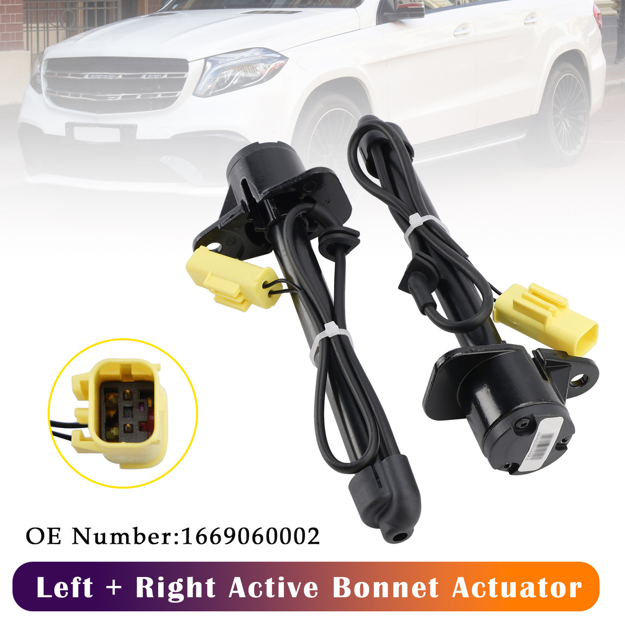 2012-2019 Mercedes-Benz GLE GLS GL ML 2X Active Bonnet Actuator 1669060002 Generic