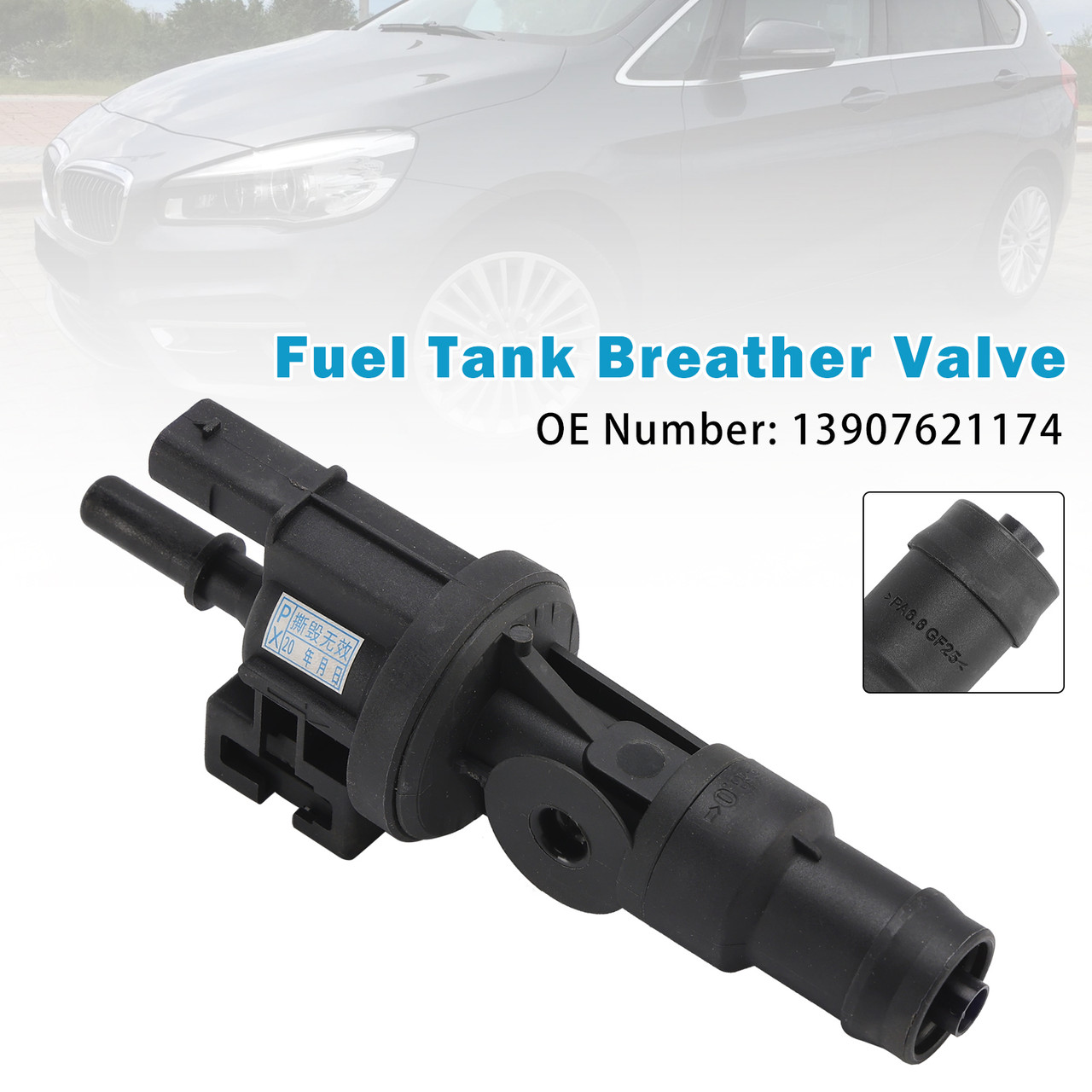 2015-2023 BMW X1 X2 Fuel Tank Breather Valve 13907621174 Generic